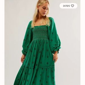 Free People Dahlia Embroidered Dress